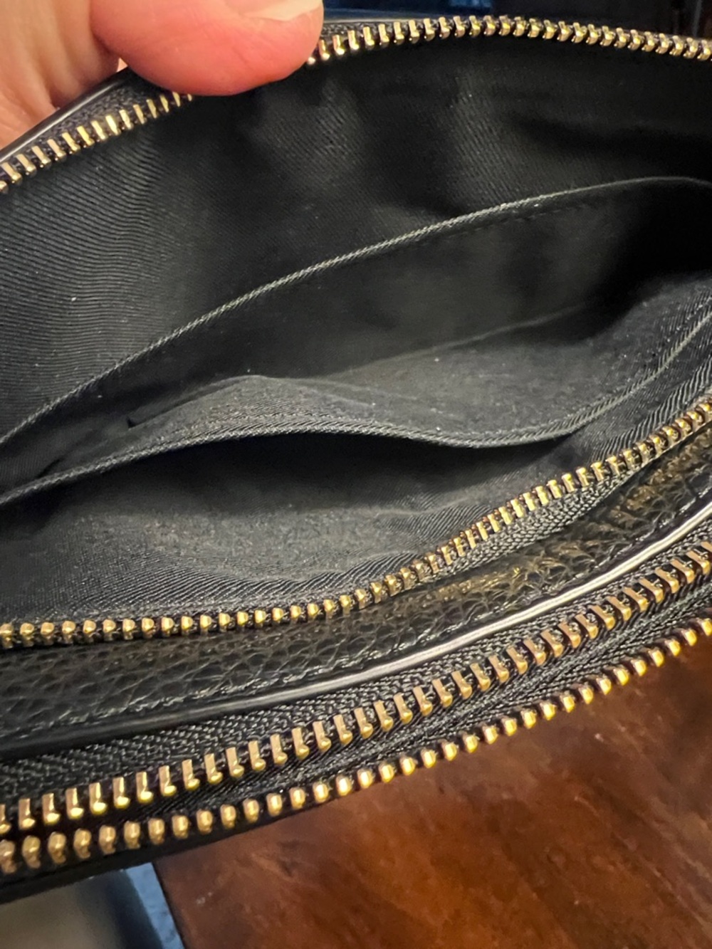 SOLD!!! Coach Dark Brown and Black Signature Canvas Wristlet - Picture 14 of 14